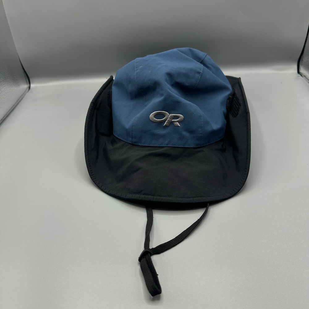 Outdoor Research Seattle Sombrero Gore-Tex Rain Hat Blue Black Men XL Waterproof